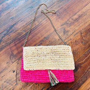 Straw Tassel Bag
